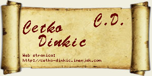 Ćetko Dinkić vizit kartica